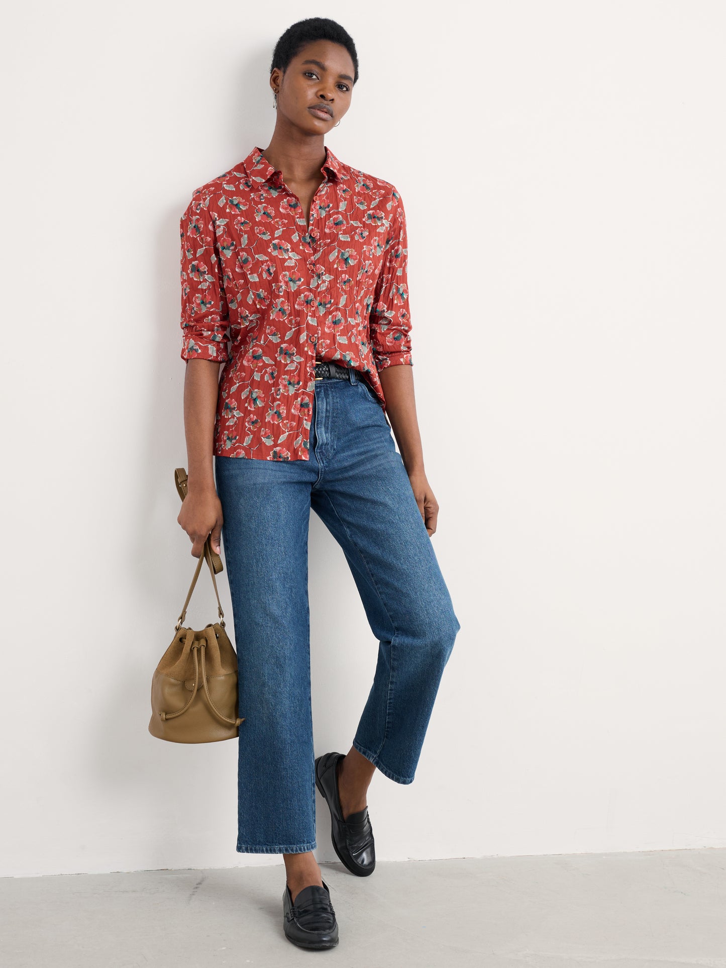 SEASALT CORNWALL - Larissa Shirt - Artist Camellia Red Sail