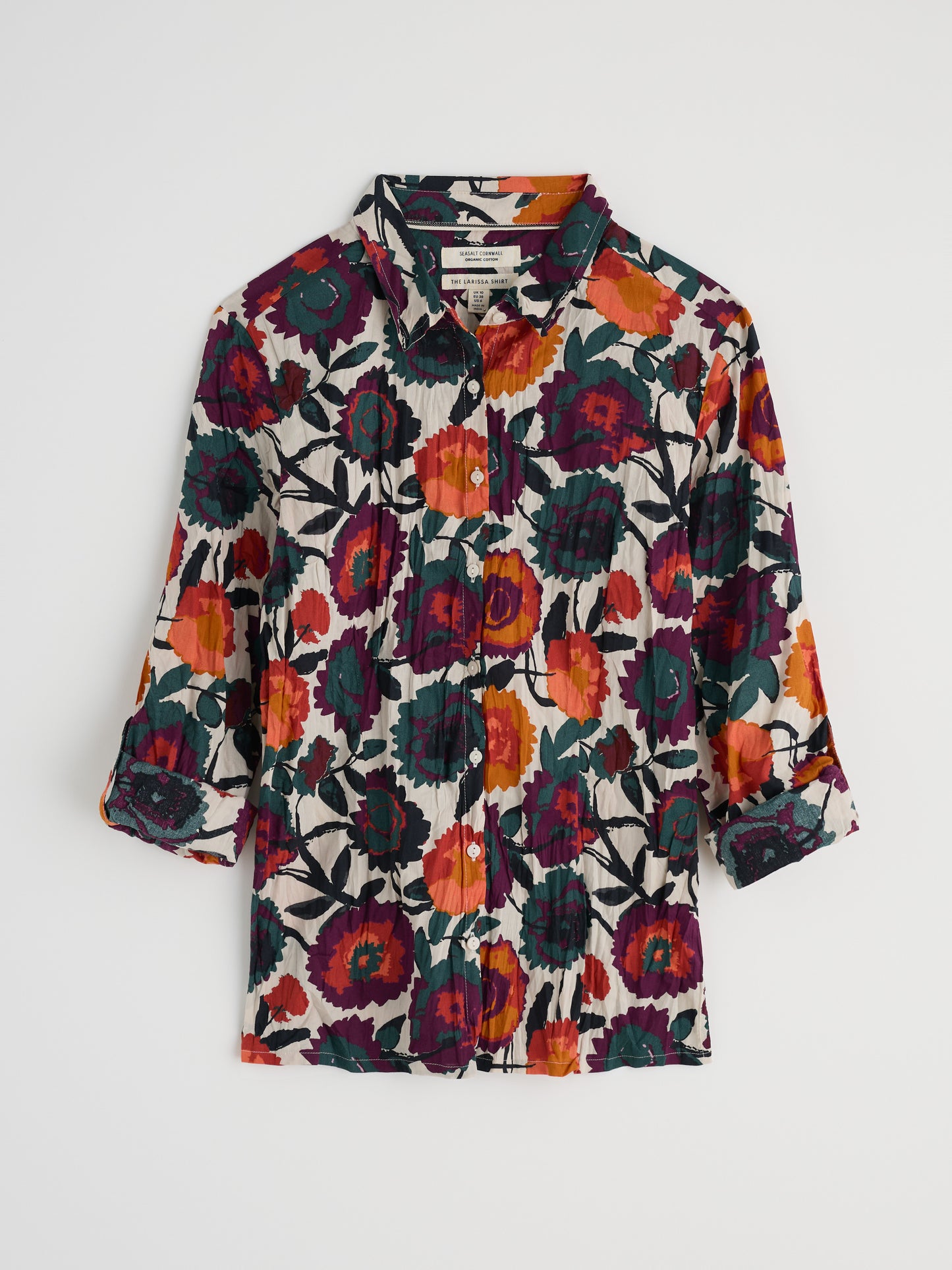 SEASALT CORNWALL - Larissa Shirt -Figurative Floral Aran
