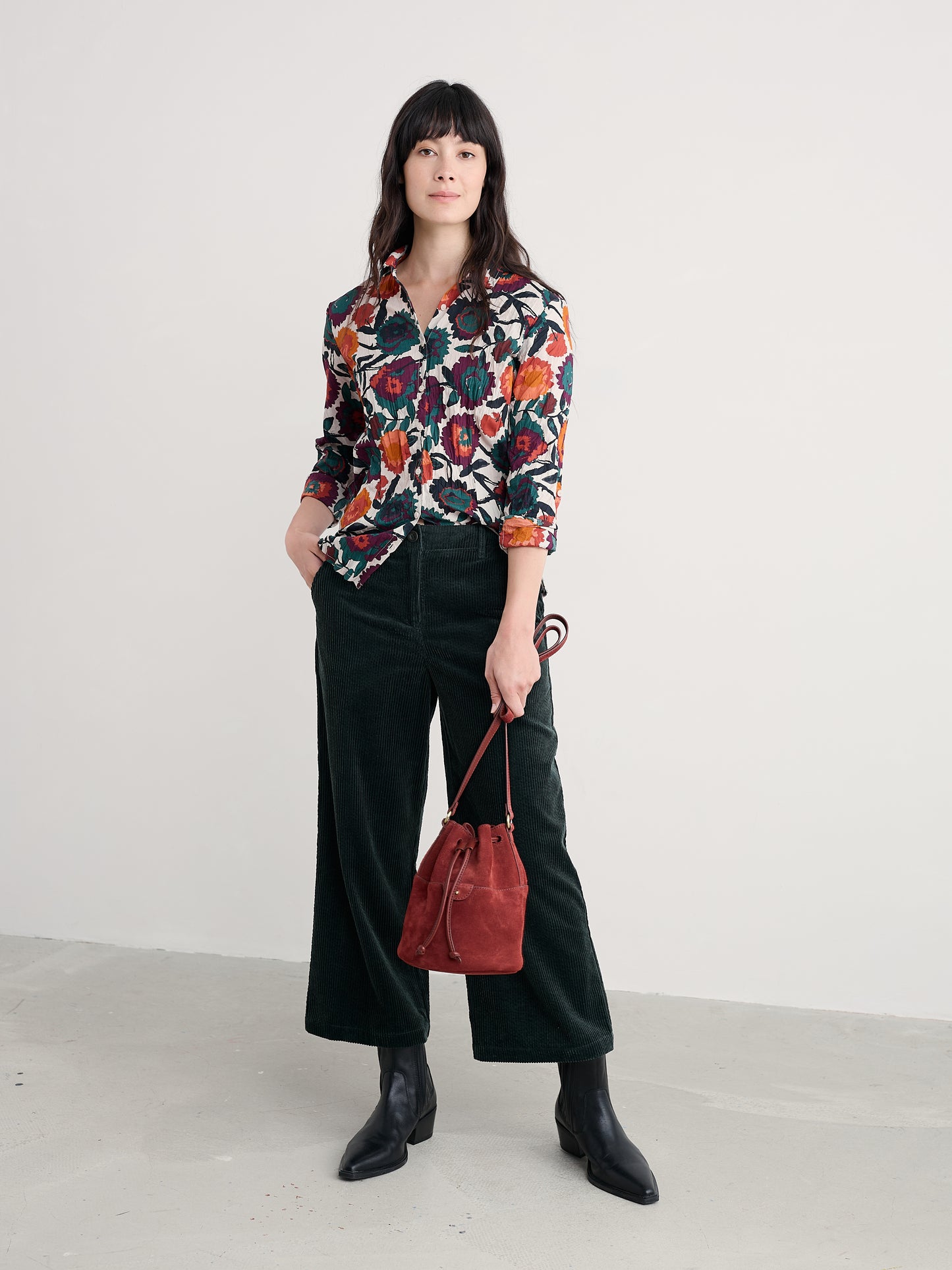 SEASALT CORNWALL - Larissa Shirt -Figurative Floral Aran