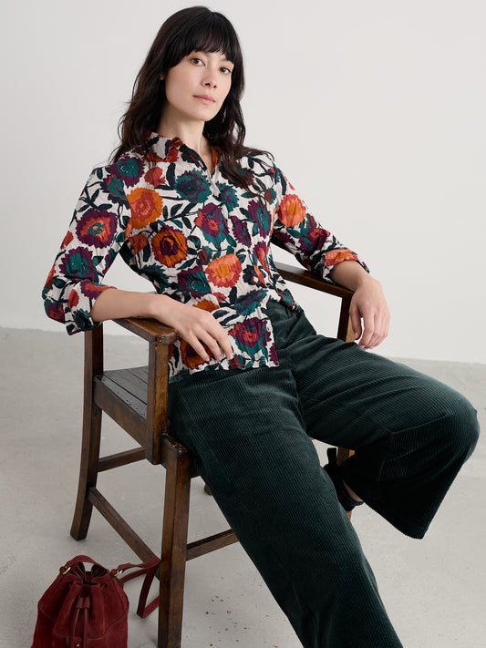 SEASALT CORNWALL - Larissa Shirt -Figurative Floral Aran