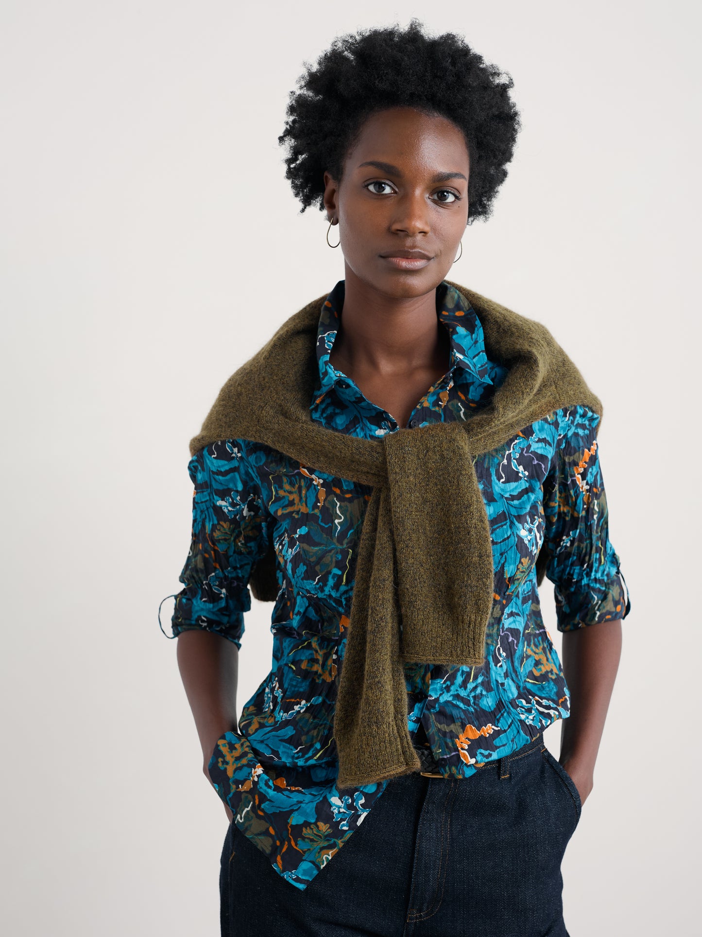 SEASALT CORNWALL - Larissa Shirt -Floating Fronds Maritime