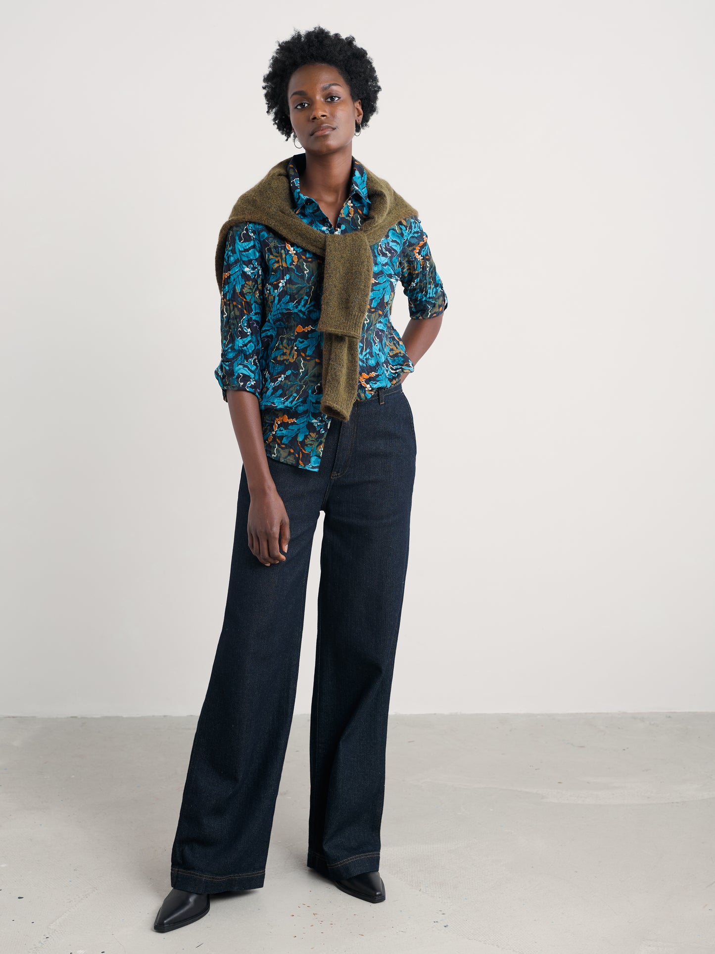 SEASALT CORNWALL - Larissa Shirt -Floating Fronds Maritime
