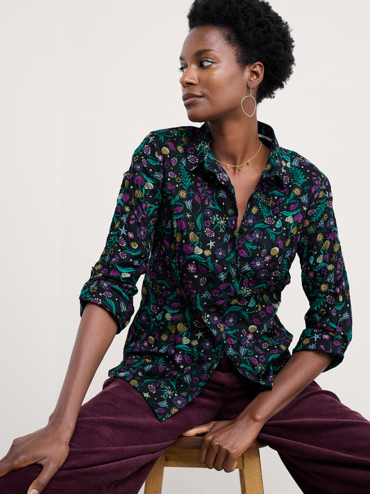 SEASALT CORNWALL - Larissa Shirt - Illuminated Garden Onyx