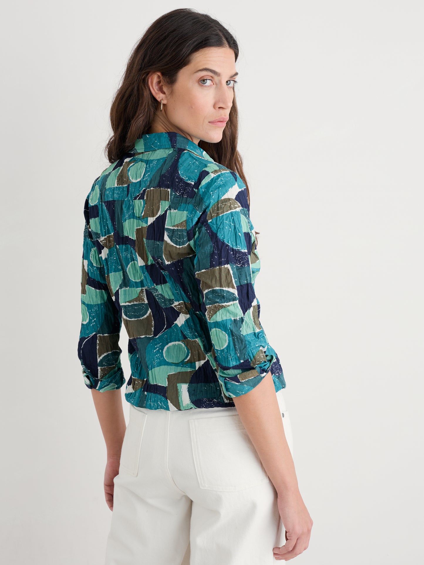 SEASALT CORNWALL - Larissa Shirt -Penwith Abstract Emulsion
