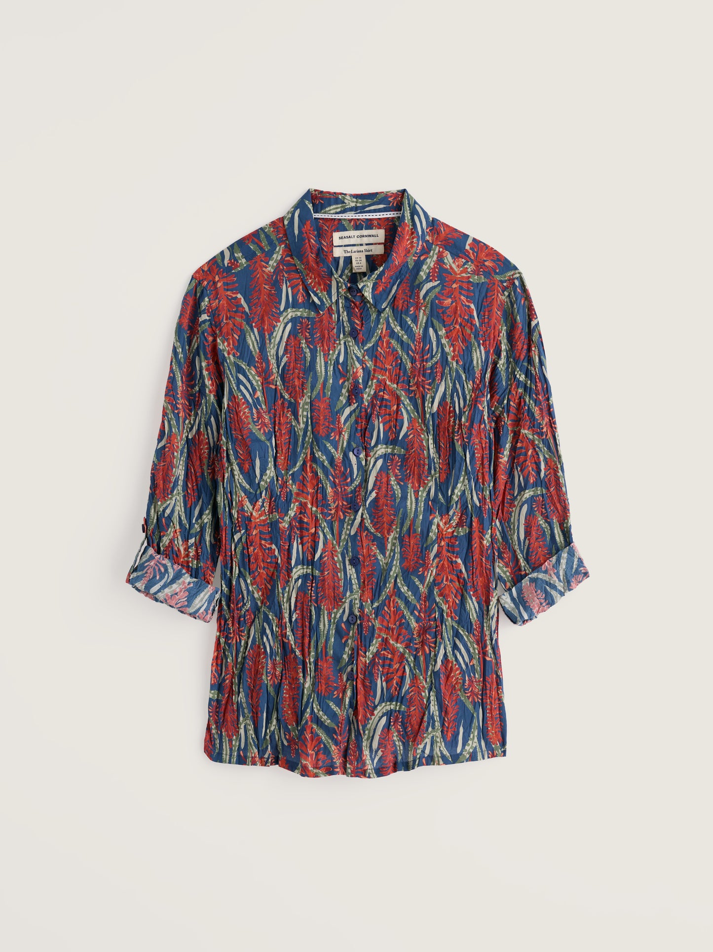 SEASALT CORNWALL - Larissa Shirt - Red Hot Poker Dusk