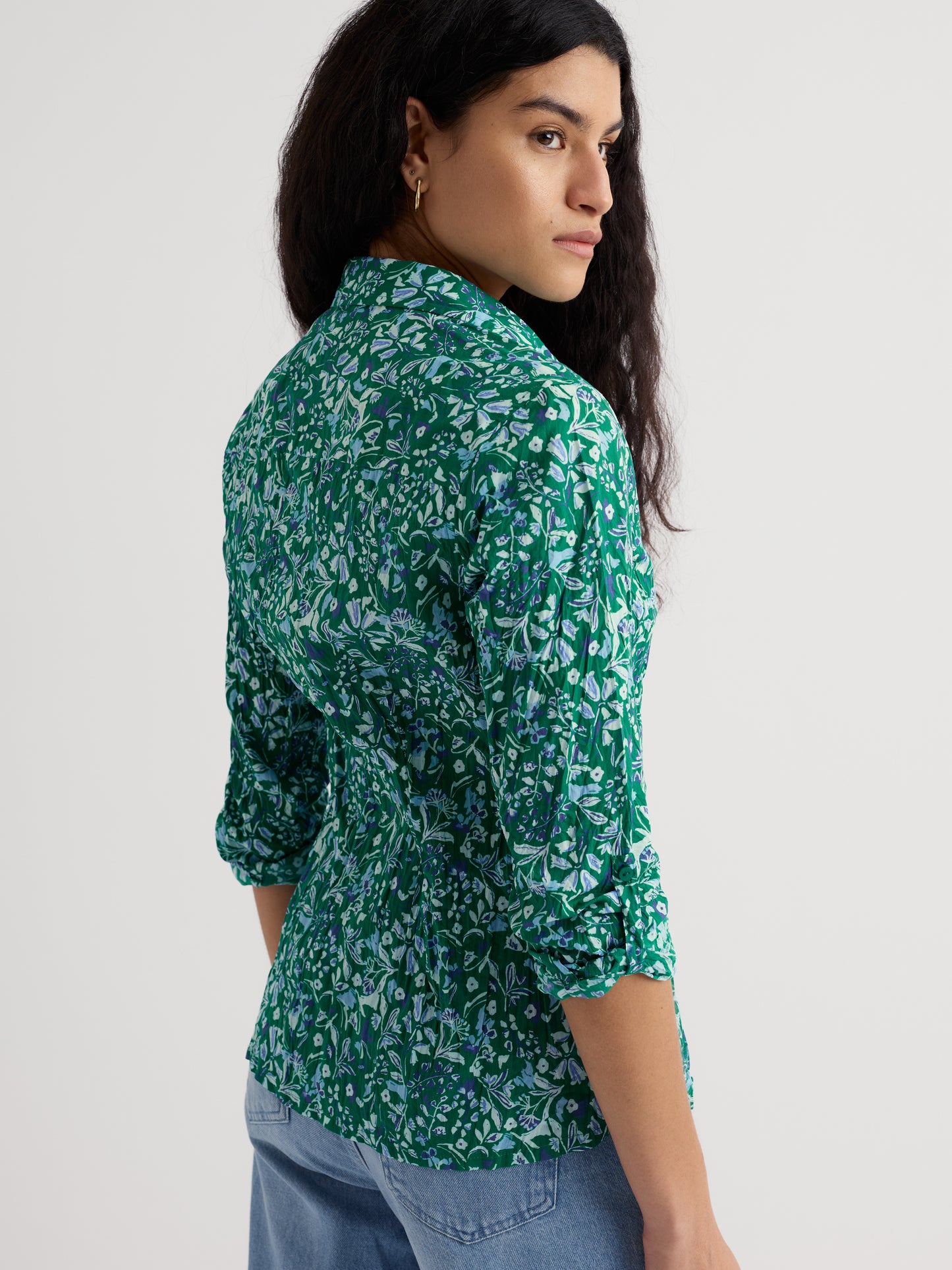 SEASALT CORNWALL - Larissa Shirt - Woodland Floral Dark Stem