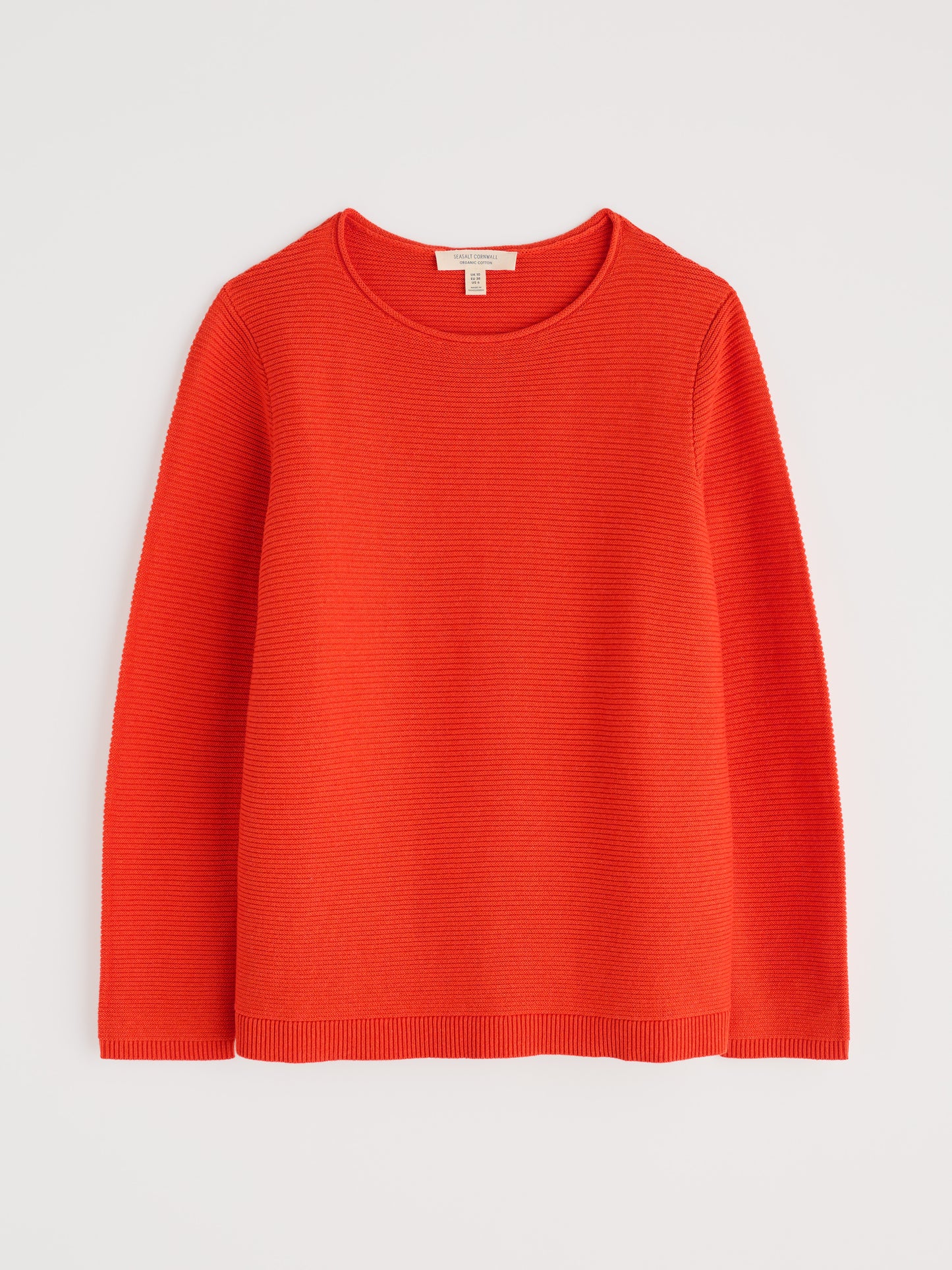 SEASALT CORNWALL - Makers Cotton Jumper - Mandarin