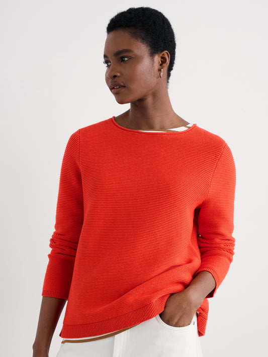 SEASALT CORNWALL - Makers Cotton Jumper - Mandarin
