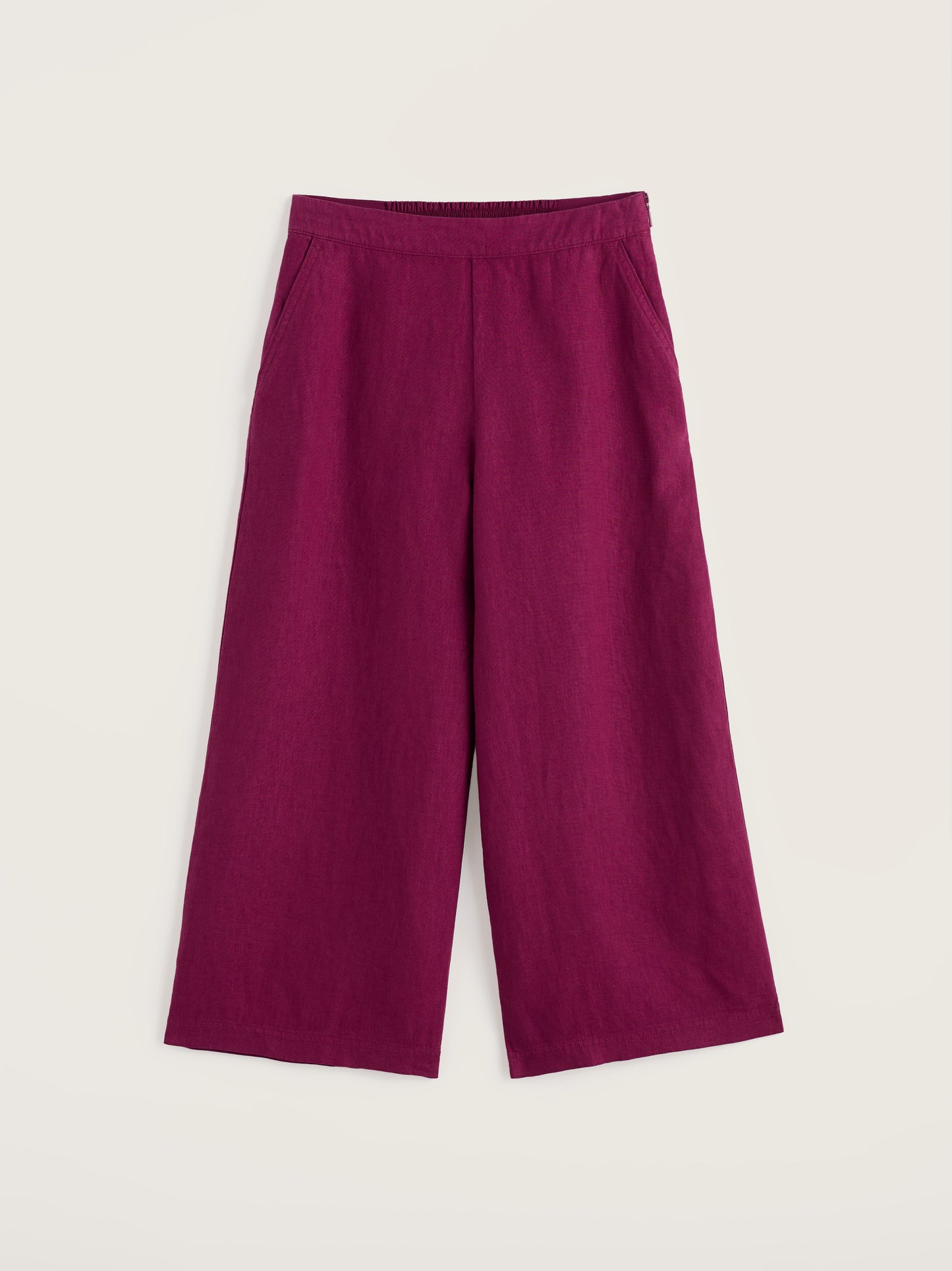SEASALT CORNWALL - Merrivale Linen Culottes - Dark Freesia