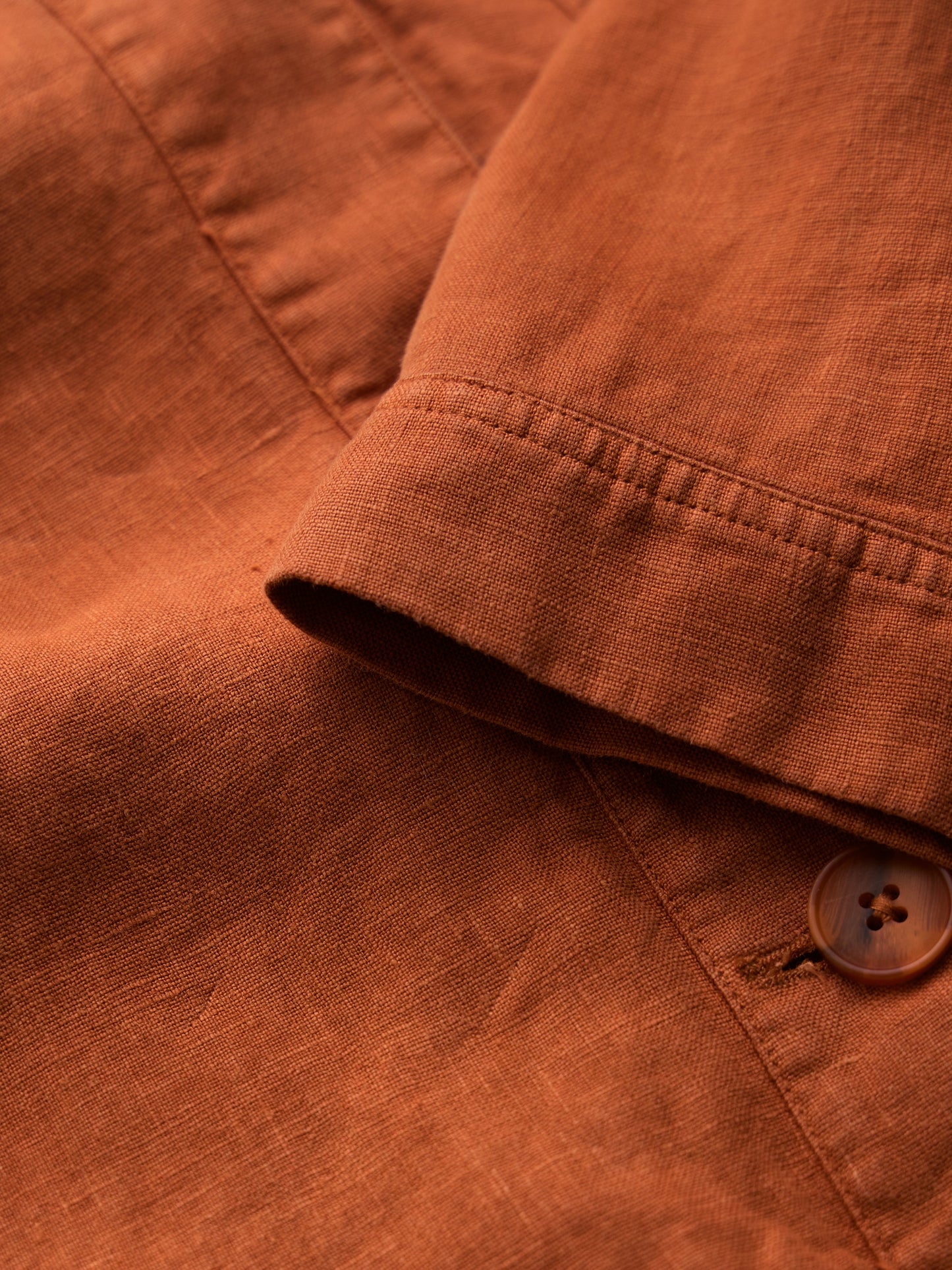 SEASALT CORNWALL - Montol Relaxed Linen Jacket - Oar