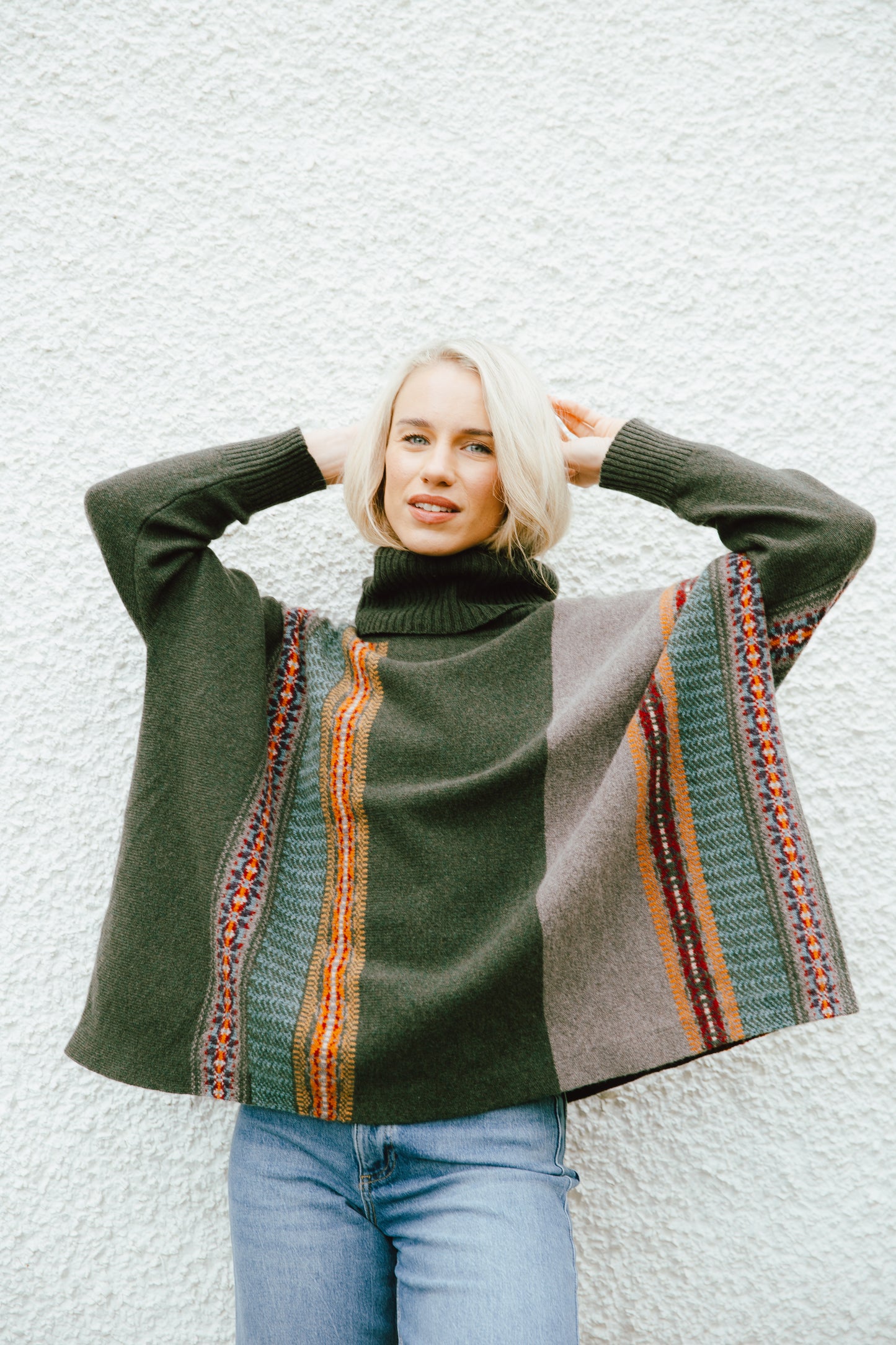 ERIBÉ Knitwear - Bracken Montrose Cowl Sweater 100% Merino Lambswool