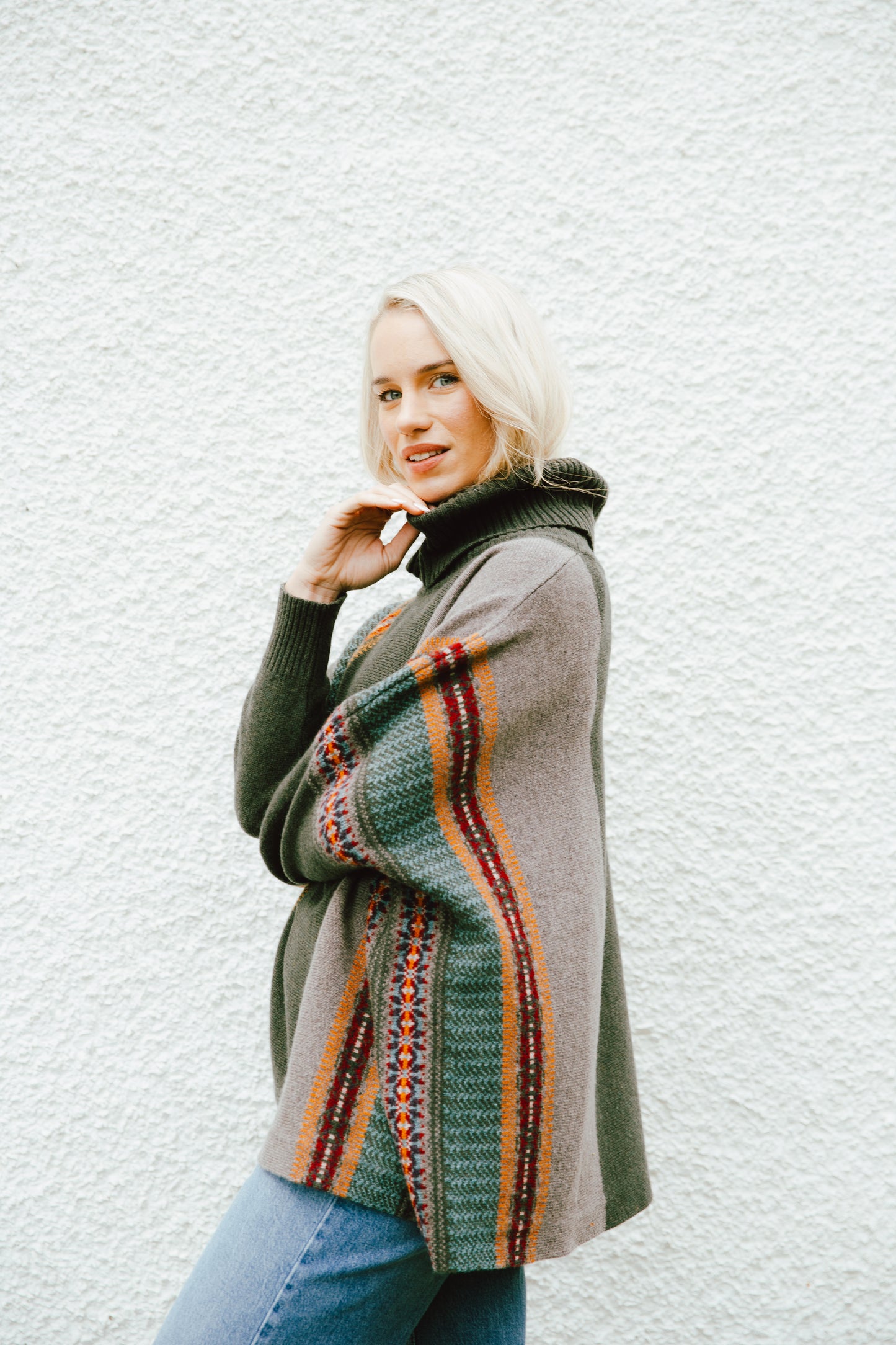 ERIBÉ Knitwear - Bracken Montrose Cowl Sweater 100% Merino Lambswool