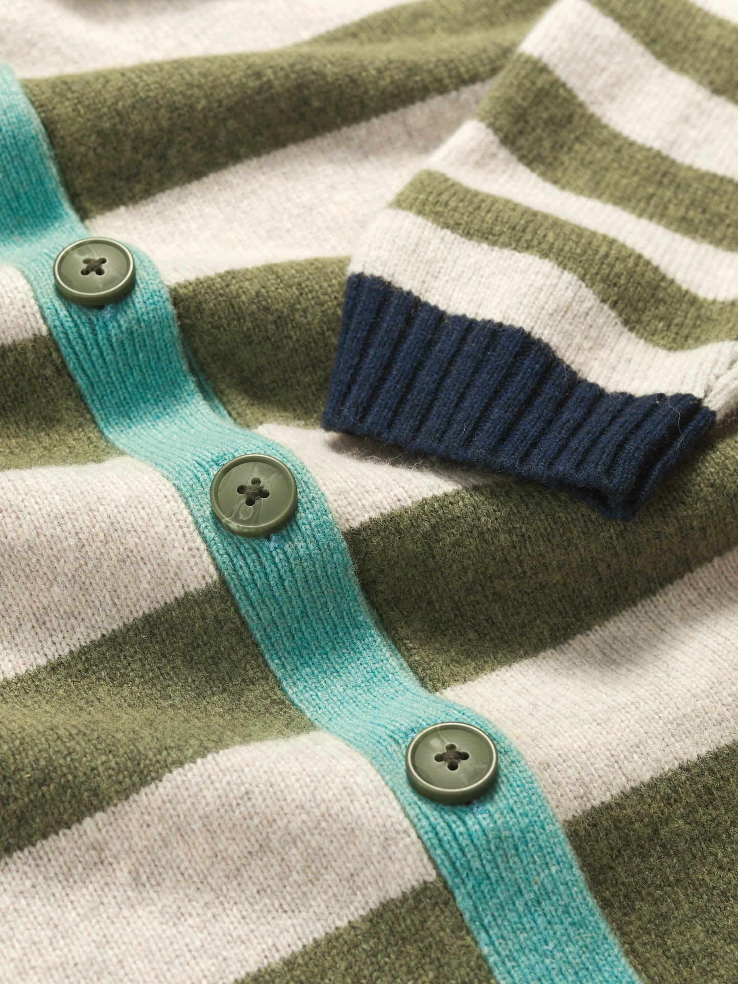 SEASALT CORNWALL - Seasalt Pinwell Cardigan - Bright Shape Light Olive Mix