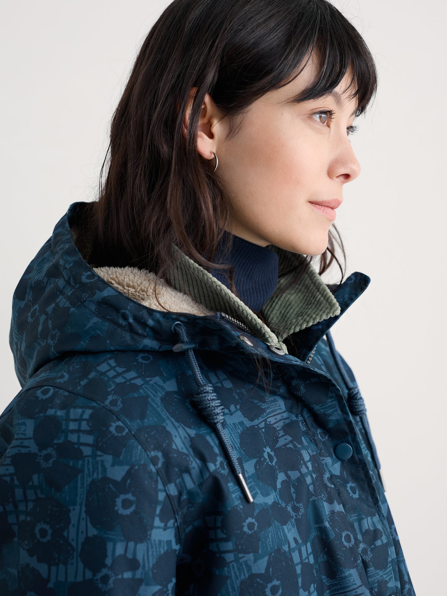 SEASALT CORNWALL - Plant Hunter 2 Waterproof Parka Coat - Patchwork Bloom Squall