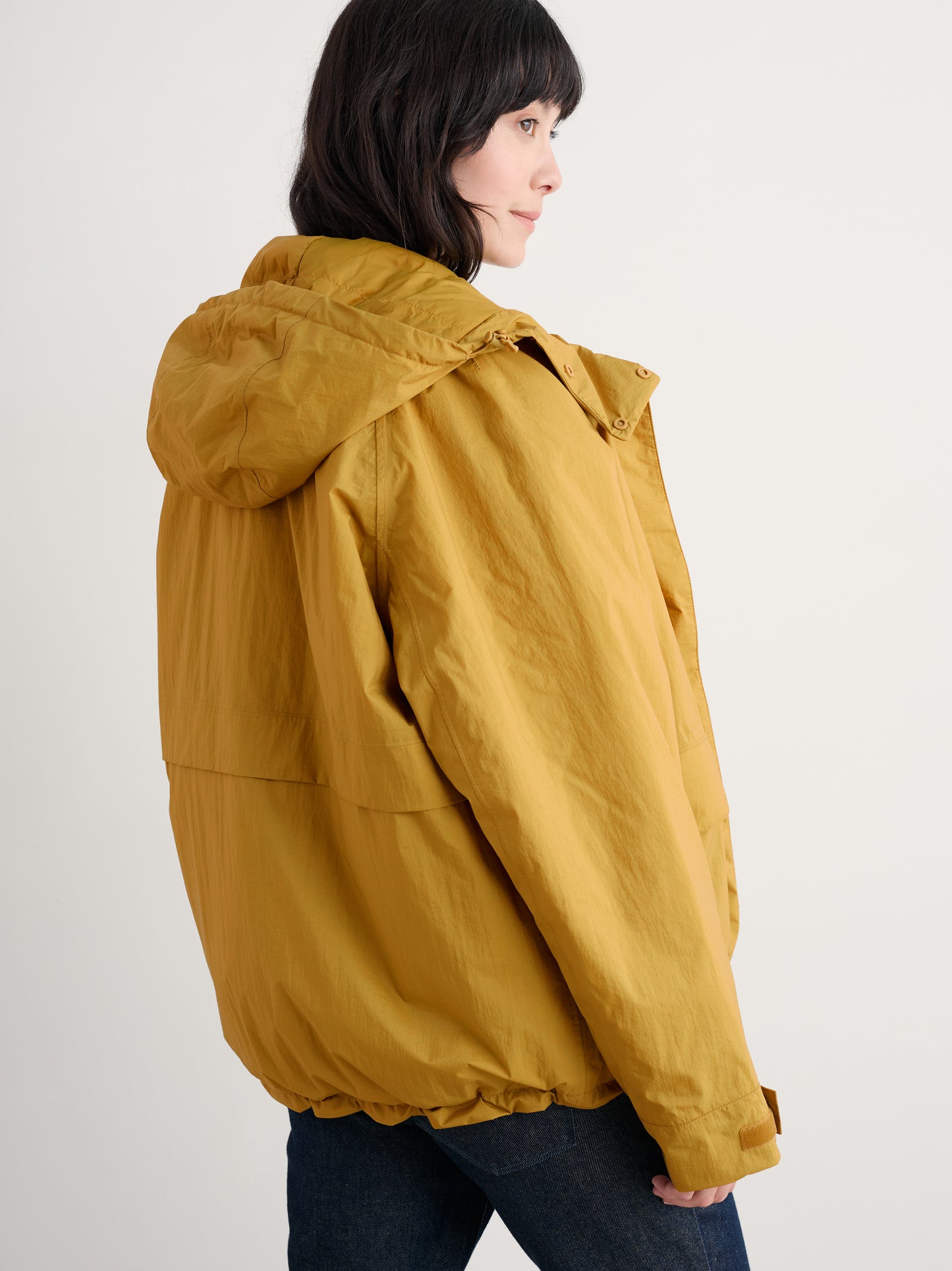 SEASALT CORNWALL - Portheras Oversized Waterproof Jacket- Pear