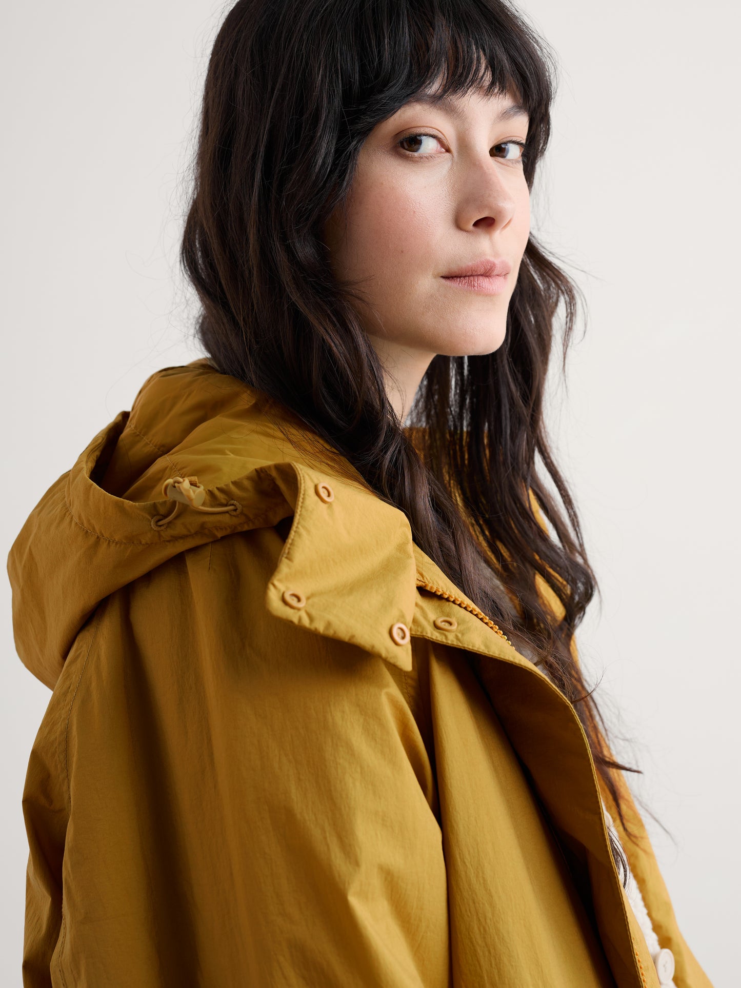 SEASALT CORNWALL - Portheras Oversized Waterproof Jacket- Pear