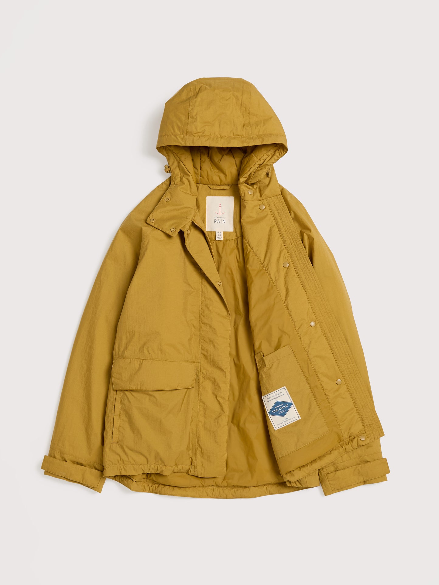 SEASALT CORNWALL - Portheras Oversized Waterproof Jacket- Pear