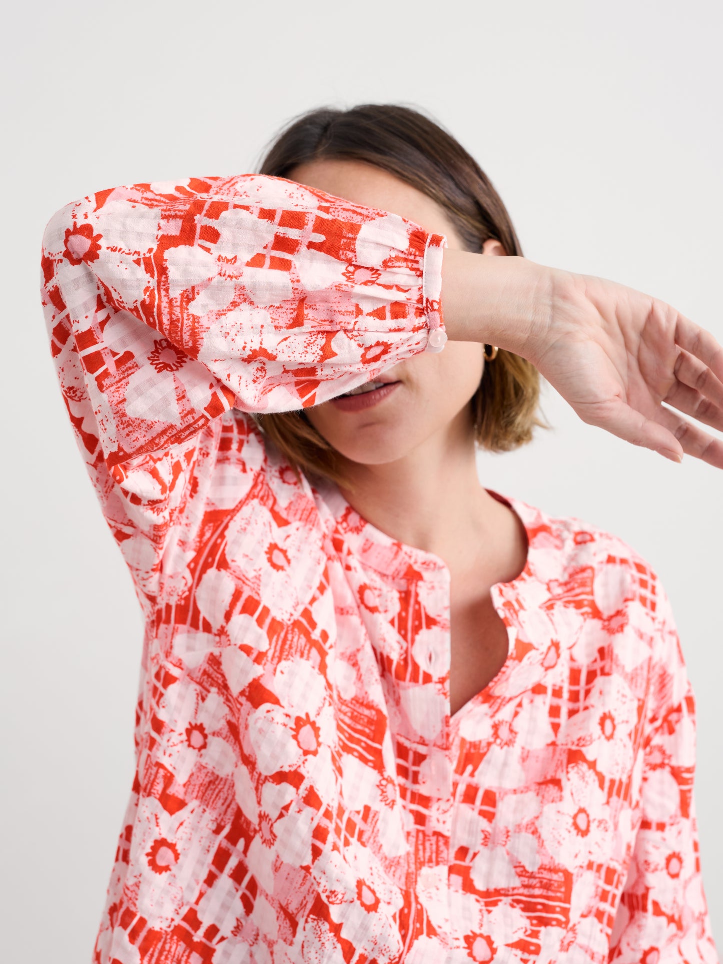 SEASALT CORNWALL - Radiance Shirt - Patchwork Bloom Chalk