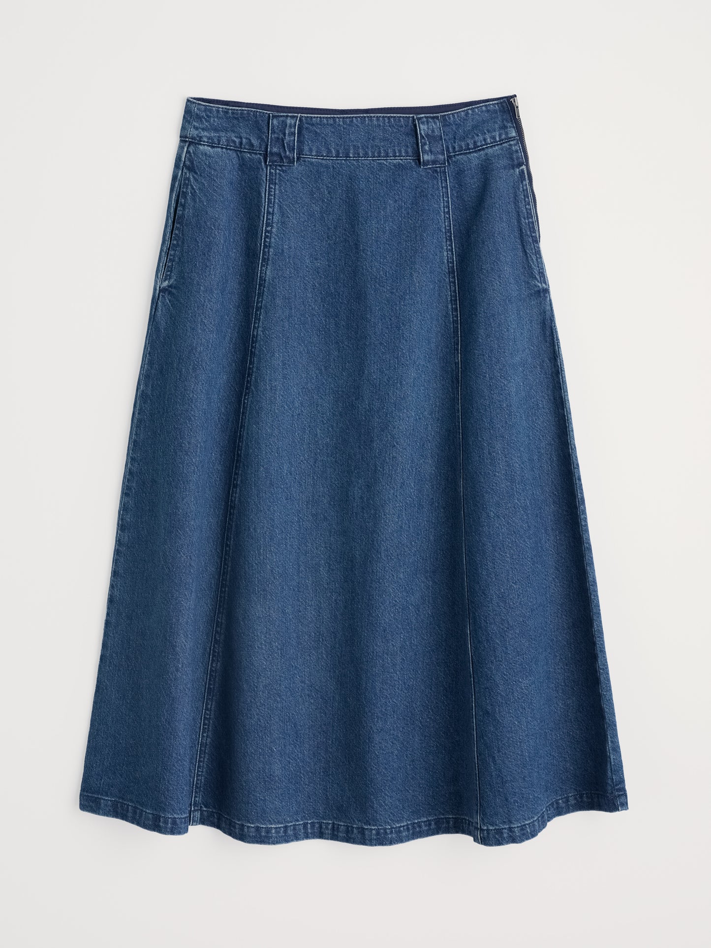 SEASALT CORNWALL - Restharrow Ankle-Length Denim Skirt - Mid Wash