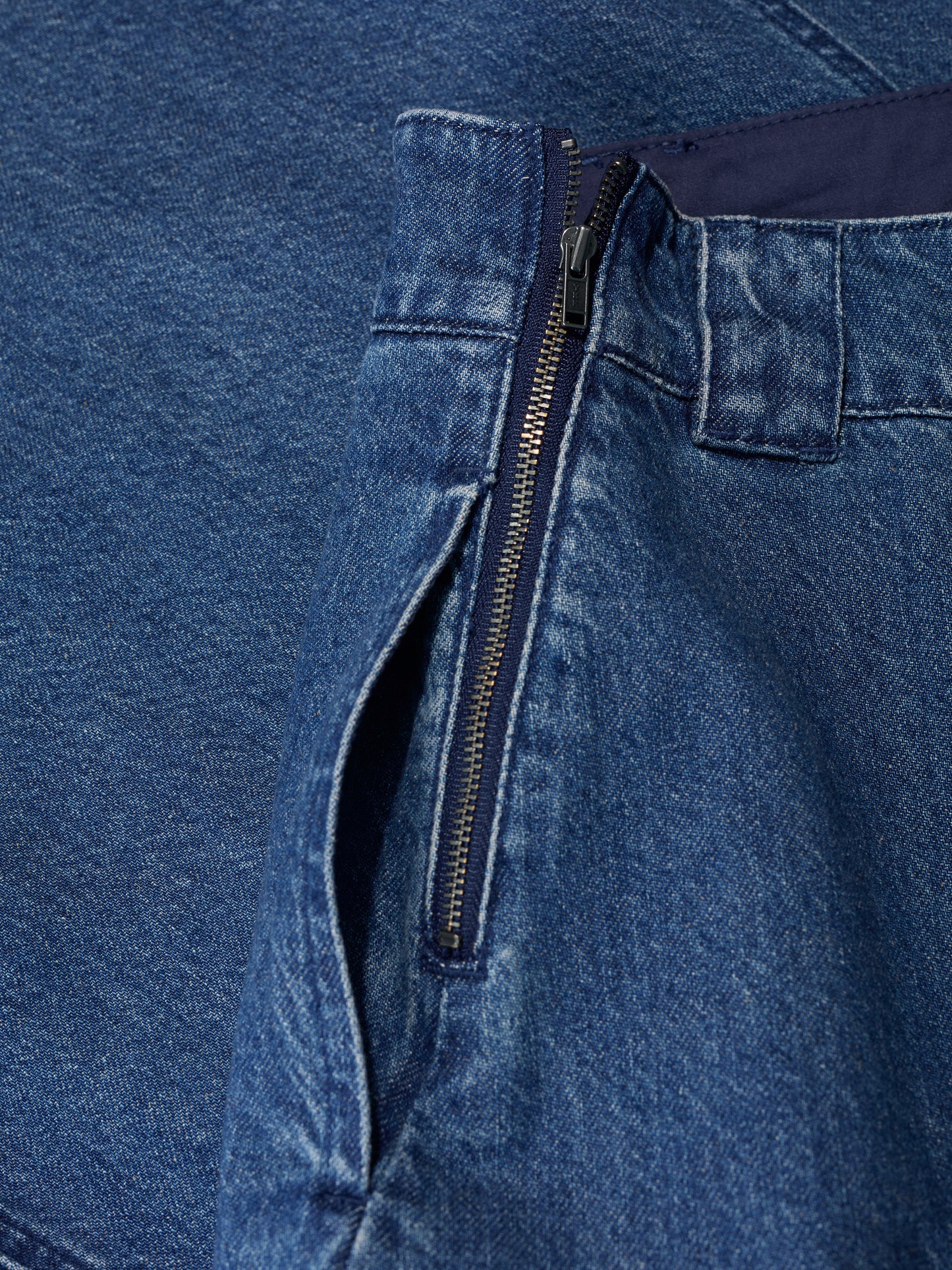 SEASALT CORNWALL - Restharrow Ankle-Length Denim Skirt - Mid Wash