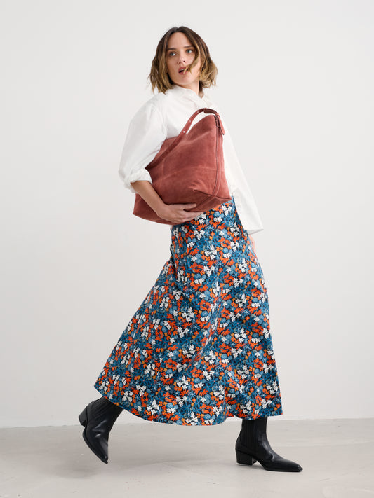 SEASALT CORNWALL - Rose Skirt Ankle - Pastel Garden Maritime
