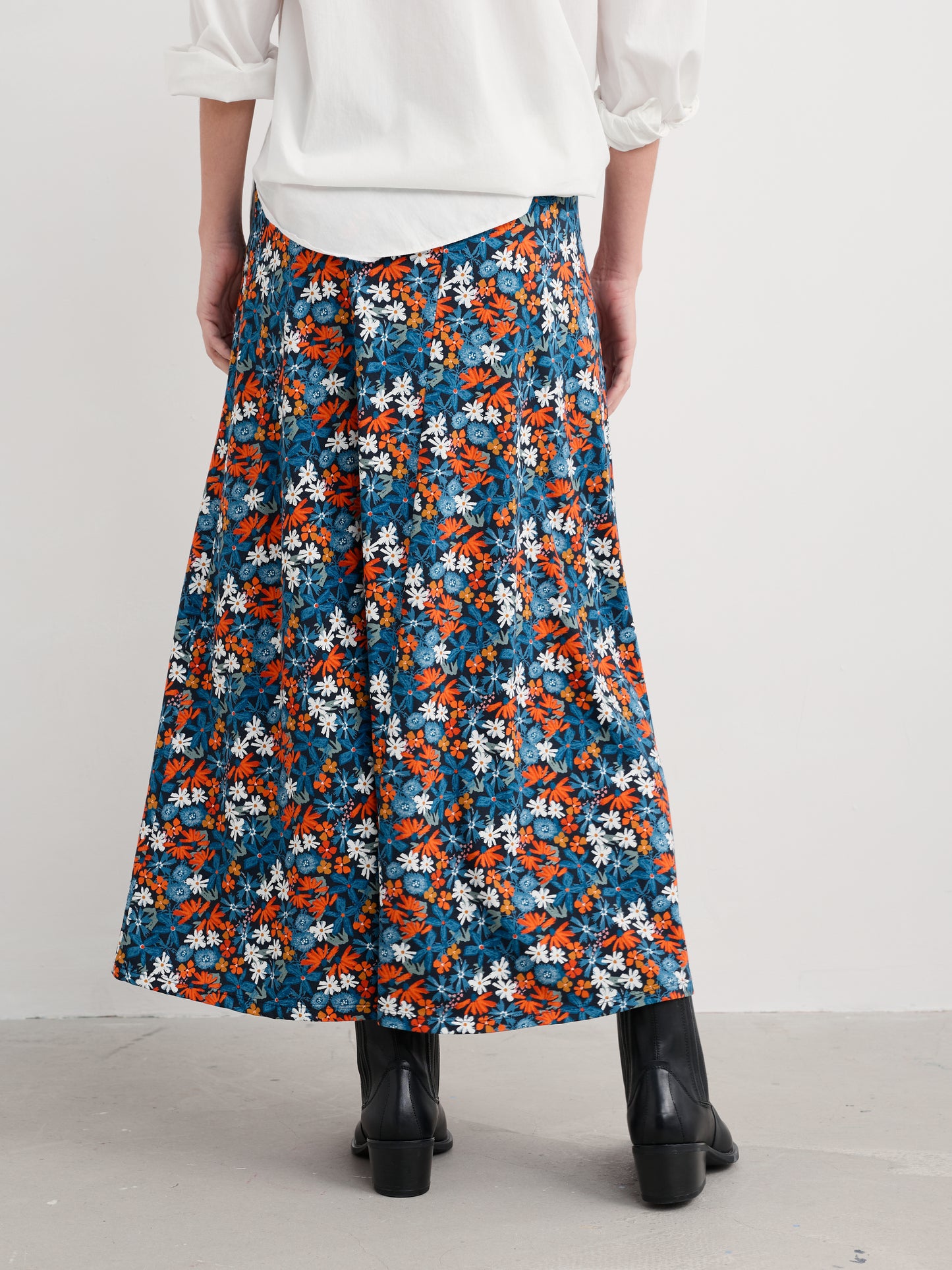 SEASALT CORNWALL - Rose Skirt Ankle - Pastel Garden Maritime