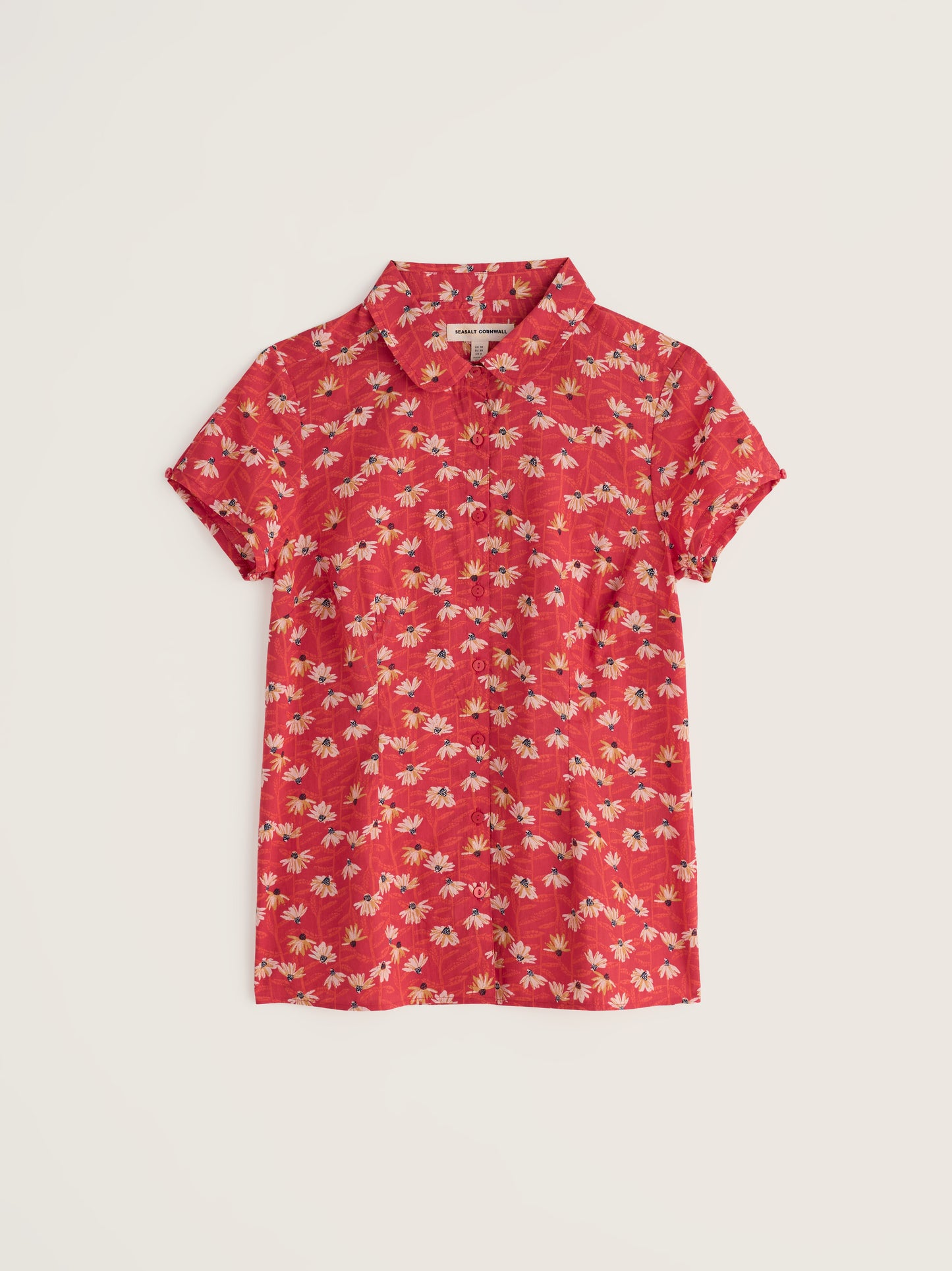 SEASALT CORNWALL - Rushmaker Shirt - Echinacea Stems Tomato