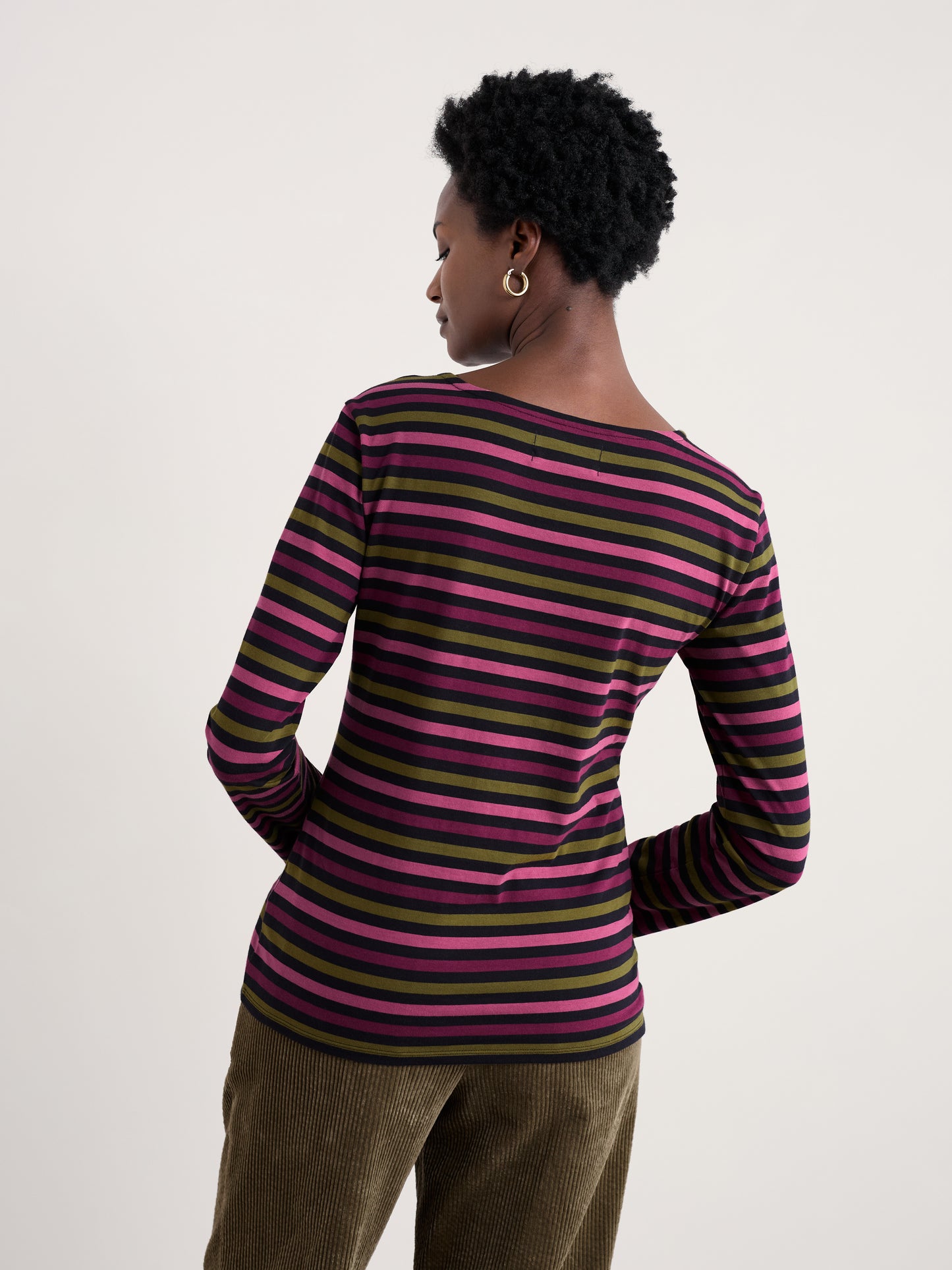 SEASALT CORNWALL - Sailor Shirt in GOTS-Certified Organic Cotton Jersey - Tri Mini Cornish Clove