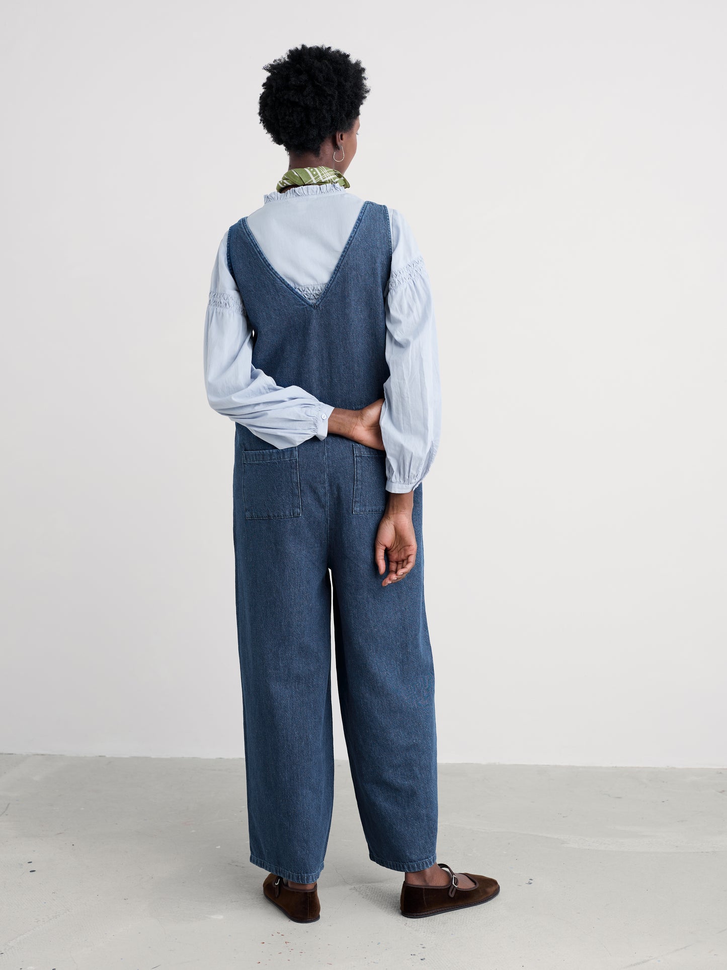SEASALT CORNWALL - Salt Air Wide Leg Jumpsuit - Mid Wash