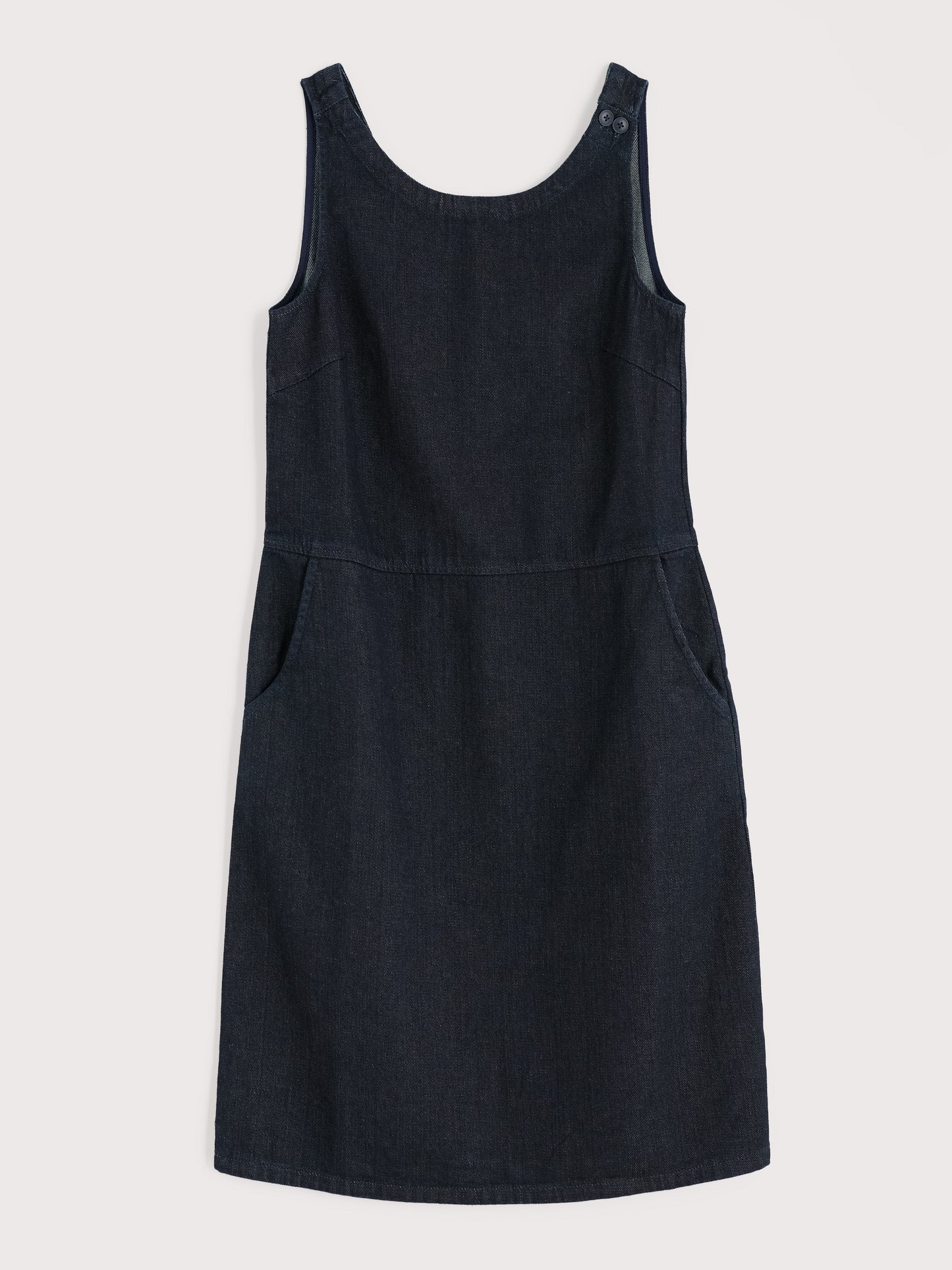 SEASALT CORNWALL - Salt Weave Knee Length Pinafore - Dark Wash