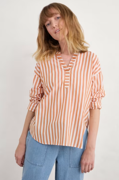 SEASALT CORNWALL - Eyebright Shirt - Mini Scallion Cumin