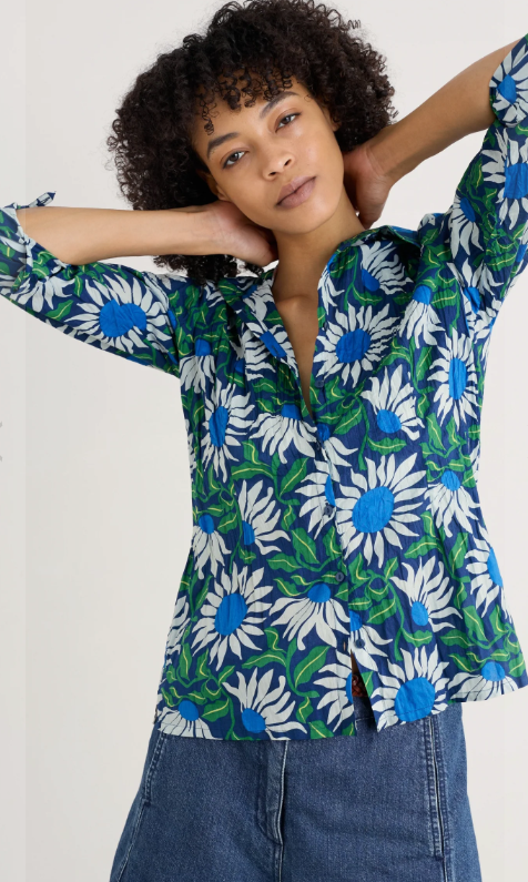 SEASALT CORNWALL - Larissa Shirt - Bold Sunflower Marine