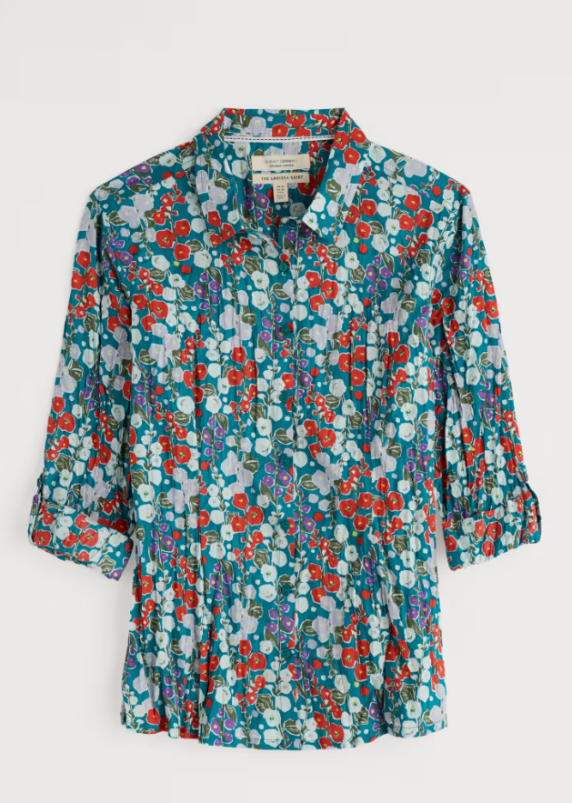 SEASALT CORNWALL - Larissa Shirt - Wild Hollyhock Dark Drift