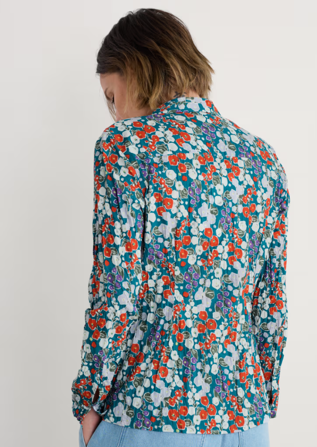 SEASALT CORNWALL - Larissa Shirt - Wild Hollyhock Dark Drift