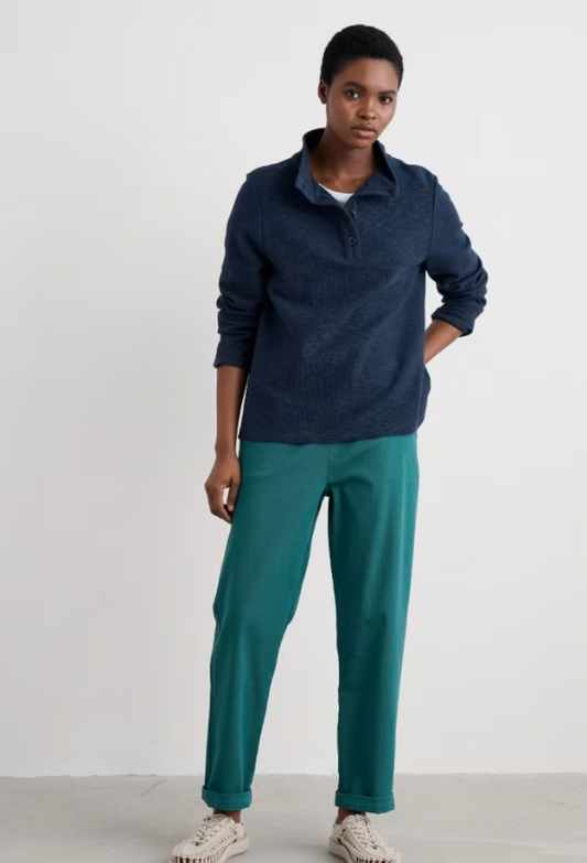 SEASALT CORNWALL - Last Boat Sweatshirt - Maritime (Navy)