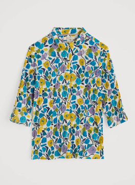 SEASALT CORNWALL - Larissa Shirt - Zennor Blooms Chalk