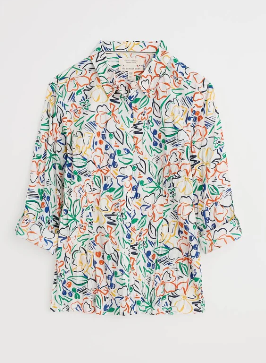 SEASALT CORNWALL - Larissa Shirt - Painters Garden Chalk