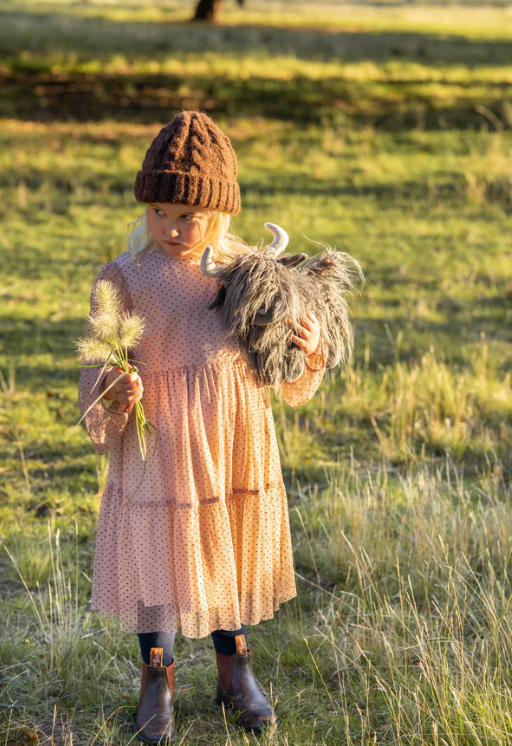 NANA HUCHY - Heidi the Highland Cow Charcoal