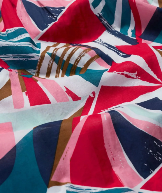 Mevagissey Midi Skirt in GOTS-Certified Organic Cotton - Spinnaker Sails Chalk