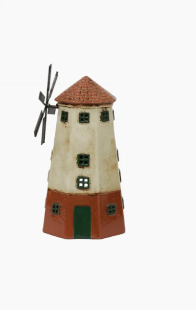 French Country Collection -  Cotswolds Country Tea Light Cream Windmill