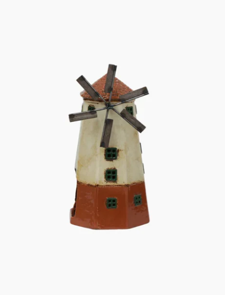 French Country Collection -  Cotswolds Country Tea Light Cream Windmill