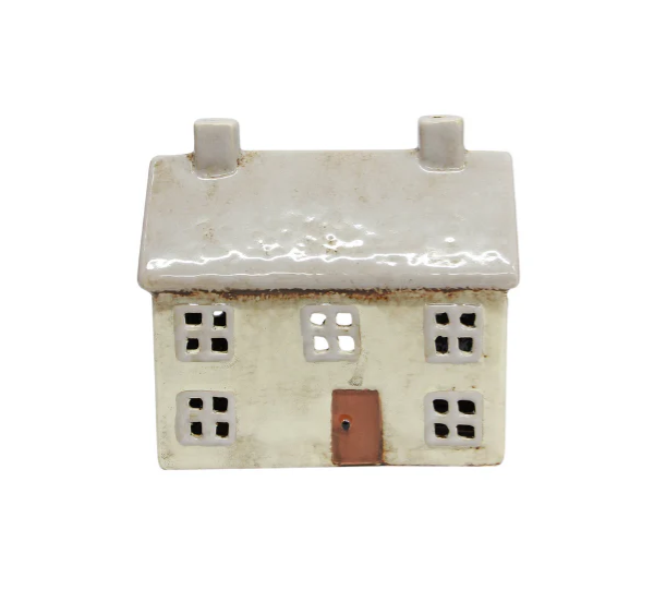 French Country Collection -  Alsace Tea Light Light Grey Cottage