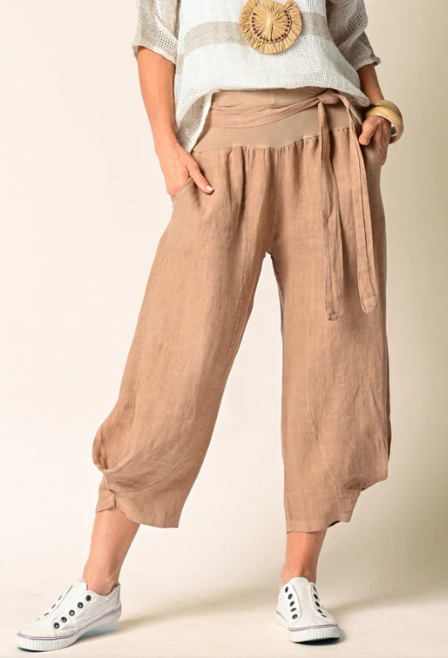 IMAGINE FASHION - Addison Linen Pant in Desert