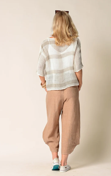 IMAGINE FASHION - Addison Linen Pant in Desert