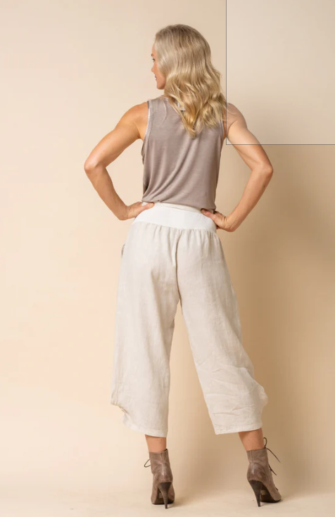 IMAGINE FASHION - Addison Linen Pant in Latte
