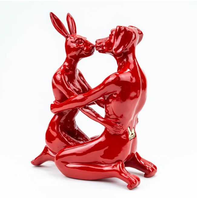They Were the Best Kissers (Resin Sculpture) RED - Gillie and Marc