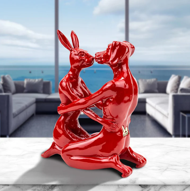 They Were the Best Kissers (Resin Sculpture) RED - Gillie and Marc