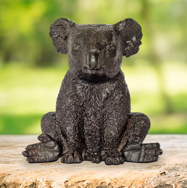 Suzie the Koala Is Happy (Bronze Sculpture, Pocket Size) - Gillie and Marc
