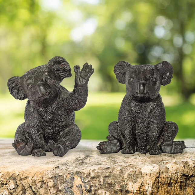 Suzie the Koala Is Happy (Bronze Sculpture, Pocket Size) - Gillie and Marc