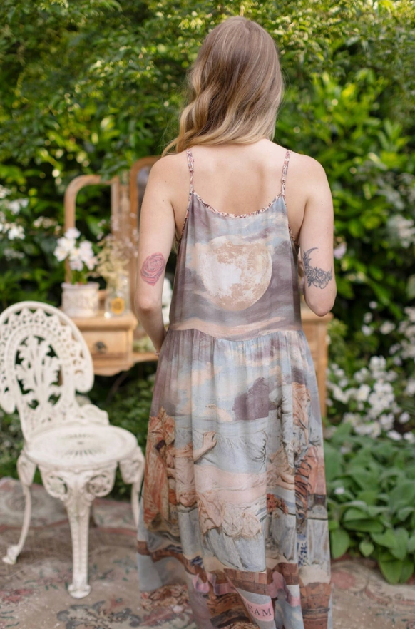 MARKET OF STARS - Imaginarium Bohéme Long Slip Dress with Moon
